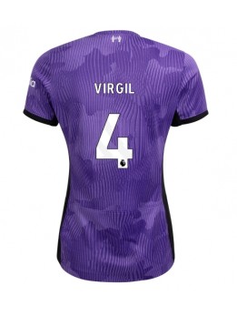 Billige Liverpool Virgil van Dijk #4 Tredjedrakt Dame 2023-24 Kortermet